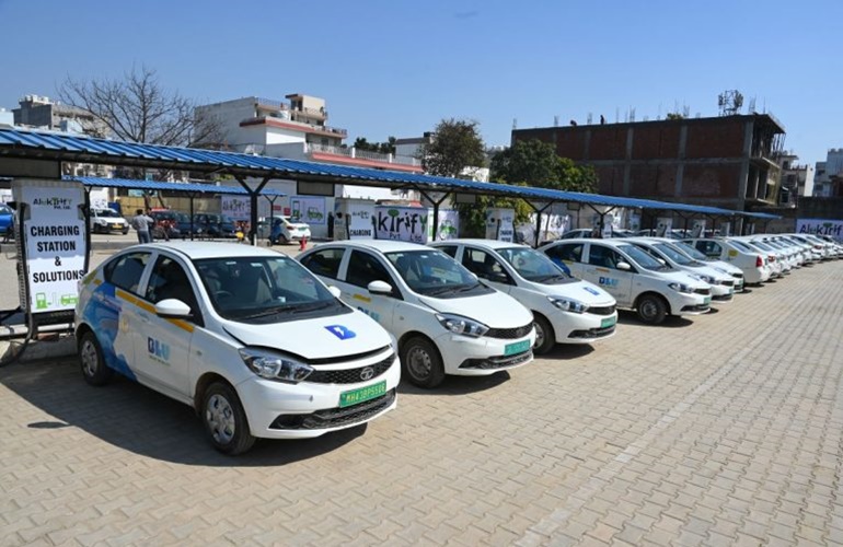 EV charger station installation for fleet and logistics in gurgaon